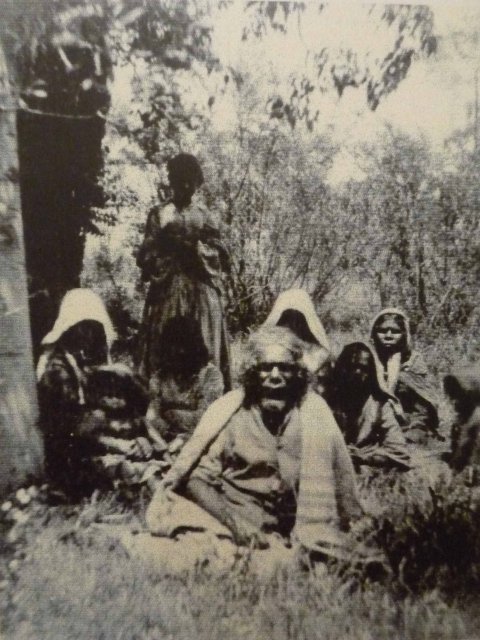 Dharawal & Gandangara people at Camden Park c. 1850 courtesy of Mackay Museum, Sydney University